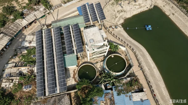 HydroSolar Pro solar pumping station transforming desert land into productive farmland in Saudi Arabia.
